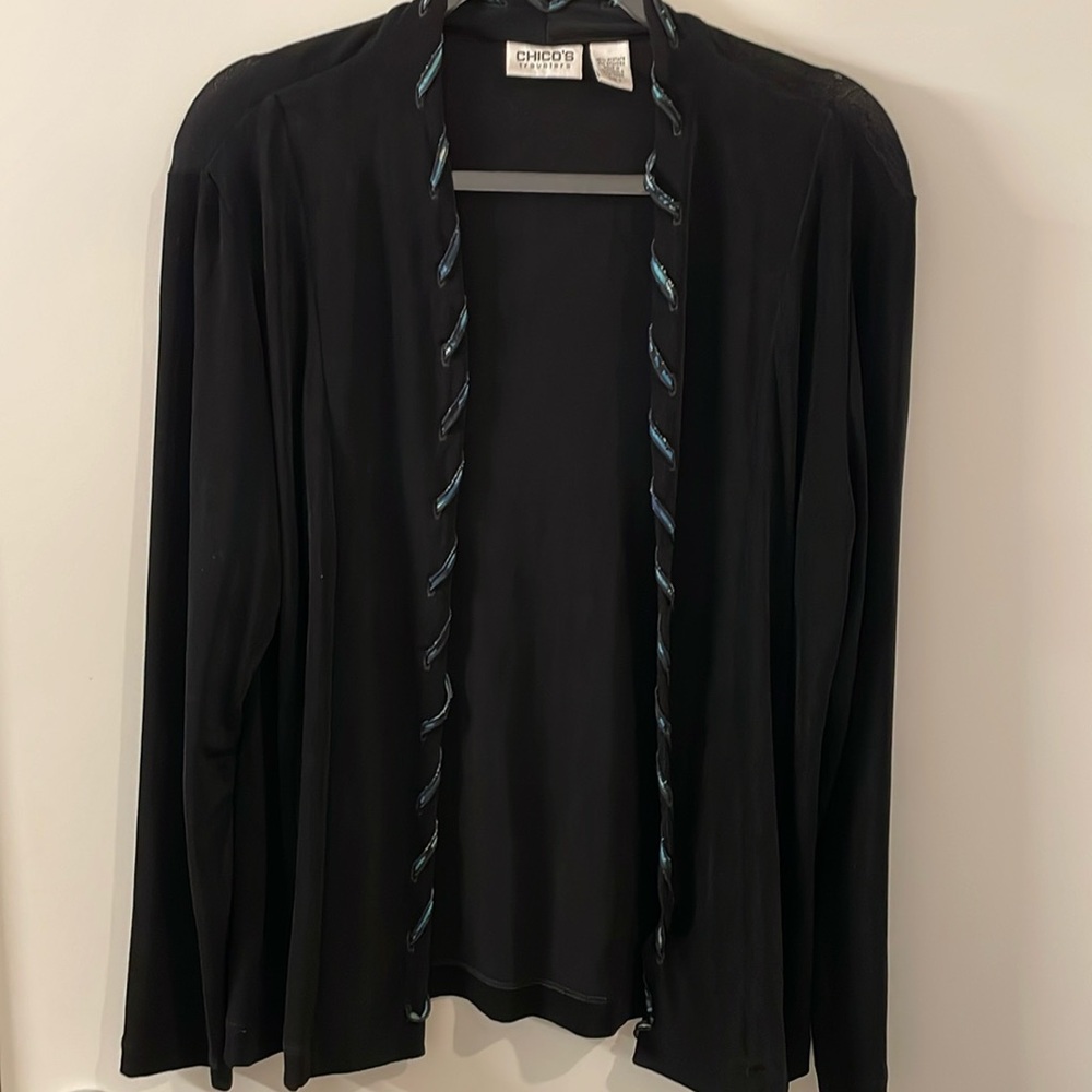 Chico’s Travelers Open Front Cardigan